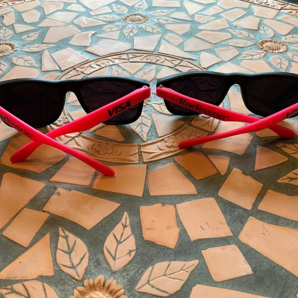 Kid's Sunglasses Two Pair Pink & Black